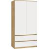 Top E Shop MALWA SS-90 wardrobe, artisan oak/white Skapji
