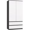 Top E Shop MALWA SS-90 wardrobe, anthracite/white Шкафы