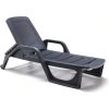 Bica Sauļošanās krēsls Nilo pelēks Guļamkrēsli un sauļošanās krēsli