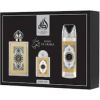 Lattafa King Of Arabia Dárková sada EDP 100 ml, deospray 200 ml a EDP 20 ml 100ml Dāvanu komplekti