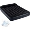 Double inflatable mattress 191x137x25 cm bed with headboard INTEX 64142 Piepūšamie matrači un spilveni
