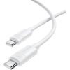 OEM Borofone kabelis BX123 Leya | no Type C  uz Type C  | PD 60W | 3A | 1 m | balts Data USB kabeļi