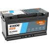 100Ah 900A akumulators EXIDE EL1000 353x175x190-+ Аккумуляторы
