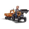 Falk FALK Traktor Case IH Backhoe Pomarańczowy z Przyczepką Ruchoma Łyżka od 3 Lat Новости - Детские товары