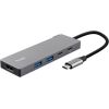 Dokstacija Trust Dalyx 5in1 USB-C Multiport Datoru dokstacijas