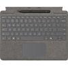Microsoft Surface Pro Keyboard with Slim Pen (platinum, DE layout, for Surface Pro (11th Edition)/10 for Business/9/8) Клавиатуры