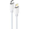Maxlife MXUC-05 kabelis USB-C - Lightning 1,0 m 20W balts Data USB kabeļi