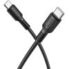 USB cable Borofone BX116 60W USB-C to USB-C 1.0m black Data USB kabeļi
