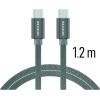 Swissten Textile Fast Charge 3A USB-C / USB-C Кабель для передачи данных и зарядки 1.2m Дата USB-кабели