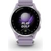 Garmin   Approach J1
Silver aluminium bezel with lilac ComfortFit fabric ban Smart-Watch Pulksteņi