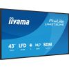 Iiyama LH4375UHS-B2AG, public display (black (matt), UltraHD/4K, IPS, speakers, daisy chain) Monitori