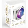 MODECOM Volcano 0C T201 ARGB Processor Air cooler 12 cm White Procesoru dzesēšana