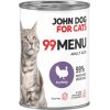 John Dog 99 menu dorosły indyk karma mokra dla kota 400g Консервы кошек