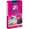 VITAKRAFT Cat Liquid-Snack with beef - cat treats - 6 x 15g Kaķu sausā barība