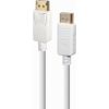 Kabelis Gembird DisplayPort Male - DisplayPort Male 1.8 m White 4K HDMI vadi