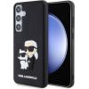 Karl Lagerfeld -  Karl Lagerfeld 3D Rubber Karl and Choupette Case for Samsung Galaxy S24+ Black Neoriģinālie Maciņi