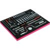 Bahco Sockets and ratchets set 1/4" and 3/8" inch size 82 pcs in a foam Atslēgu komplekti