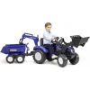 Falk Traktor na pedały New Holland + akcesoria niebieski Jaunumi, Bērnu preces