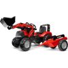 Falk FALK Traktor Case na Pedały z Łyżką i Przyczepką Czerwony od 3 Lat Jaunumi, Bērnu preces