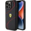 Ferrari Twist Metal Logo Back Case Aizsargapvalks Priekš Apple iPhone 15 Pro Max Neoriģinālie Maciņi