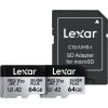 Set of 2 Lexar High-Performance Silver Plus microSDXC 2x64GB memory cards + adapter Новинки Компьютерная техника