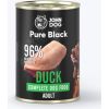 JOHN DOG Pure Black Duck - wet dog food - 800g Suņu barība