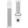 Tactical   22mm Double Silicone Watch Strap and Watch Band White Black Smart-Watch aksesuāri