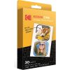Kodak ZINK 2x3'' 50x76 mm 30 Sheets Pre-Cut Sticker Photo Paper Papīrs printeriem