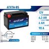 6.3Ah 105A Axcell AGM moto akumulators 150x87x93 Akumulatori