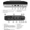 HP Renewed Grade A EliteDesk 800 G4 Intel Core i5 i5-8500T 8 GB SSD 256 GB Intel UHD Graphics 630 Windows 11 Pro Atjaunoti personālie datori