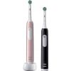 Oral-B Pro 1 Duo pack Elektriskā zobu birstes melna/rozā Elektriskās zobu birstes, irigatori
