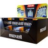Maxell Alkaline LR03 AAA 4-pack Display (30 blister packs/120 batteries) Baterijas un akumulatori