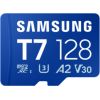 Samsung MicroSD card T7 128 GB microSDXC Flash memory class U3, V30, A2 Atmiņas kartes micro SD SDHC
