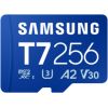 Samsung MicroSD card T7 256 GB microSDXC Flash memory class U3, V30, A2 Atmiņas kartes micro SD SDHC