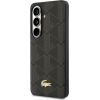 Lacoste PVC Blend Monogram Gold Logo Magnetic Case Aizsargapvalks priekš Samsung Galaxy S26+ / bruns Neoriģinālie Maciņi