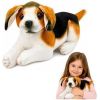 LeanToys Pluszowy Piesek Beagle Przytulanka Maskotka Pluszak Pies Miękki 25 cm Mīkstās rotaļlietas