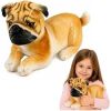 LeanToys Pluszowy Piesek Mops Przytulanka Maskotka Pluszak Pies Miękki 25 cm Mīkstās rotaļlietas