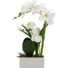 Orchid GREENLAND H41cm white pot, white flower Искусственные цветы и растения