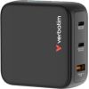 Lādētājs Verbatim Mini GaN Charger 100W 3-Port with Display Telefonu lādētāji 220v