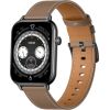 COLMI C28 Smartwatch – Black + Brown Leather Strap Smart-Watch Pulksteņi