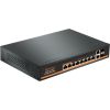 Hismart PoE коммутатор 8ch 1000Mbps +2G uplink +2G SFP Коммутаторы (Switch)