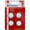 Baterijas Verbatim CR2016 Premium Lithium 4-Pack Bateriju lādētāji