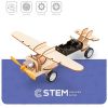 Extradigital Wooden Assembly Kit Single-Propeller Aircraft, STEM Educational Toy Konstruktori 