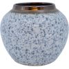 Vase TITAN STONE D20xH18cm, white/black droplets Новости, мебель, дом