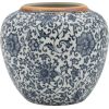 Vase TITAN STONE D20xH18cm, blue flower Новости, мебель, дом