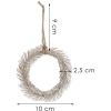 Ziemassvētku eglītes dekors mini vainags Springos CA1209, 10 cm  Eglīšu rotājumi