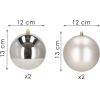 Ziemassvētku eglīšu rotājumu komplekts Springos CA1183 12 CM 4 GAB.  Eglīšu rotājumi