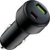 Qualo QRLS-AC-01-32 USB / USB-C Auto Lādētājs 32W Telefonu lādētāji 12v Automašīnām