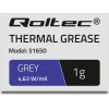 Qoltec Thermal paste 4.63W/m-K | 1g | grey
