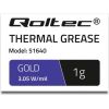 Qoltec Thermal paste 3.05 W/m-K | 1g | gold